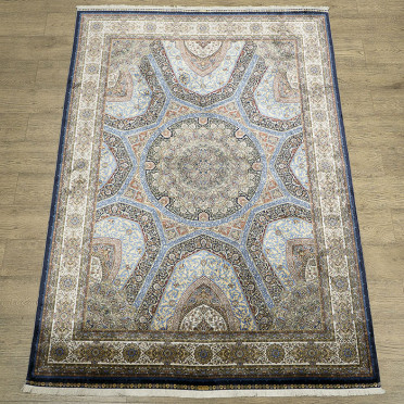 КОВРЫ ДИЗАЙН 2015C ЦВЕТ NAVY / CREAM