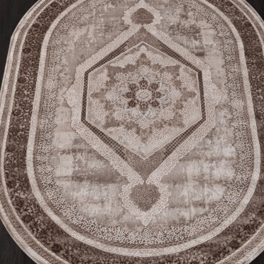 Ковер 04037A - BROWN / BROWN - Овал ARMINA