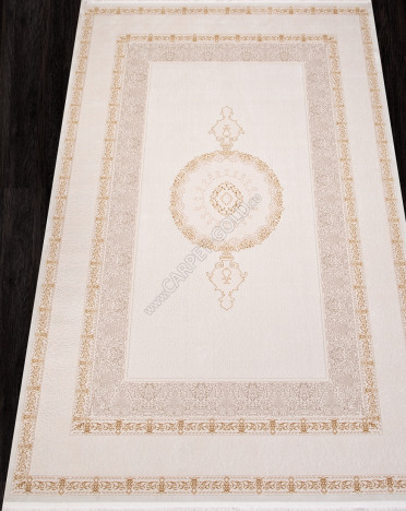 Ковер турецкий SI026A LISSABON (Полиэстер хит-сет, бежевый, кремовый)