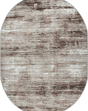 Ковер турецкий овальный 36952A Sanat Viscon (полиэстер хит сет, бежевый, коричневый)