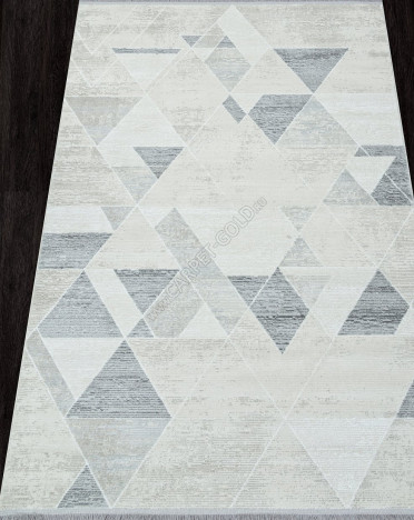 Ковер турецкий 26224C RUBI (Хит-сет, серый, кремовый)