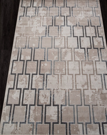 Ковер российский F353 SIERRA (Полипропилен, бежевый, серый)