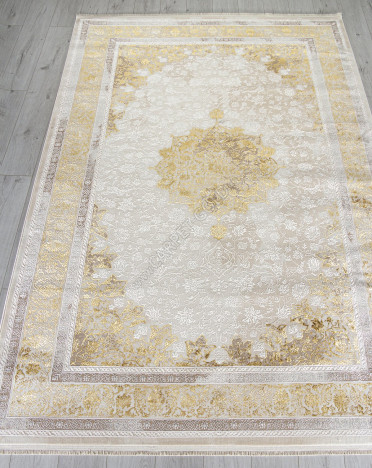 Ковер A064A - CREAM / GOLD FDY - Прямоугольник - коллекция ZARINA