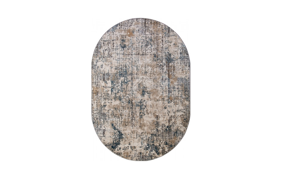 Ковер российский D739 DARK BEIGE овальный - коллекция SERENITY
