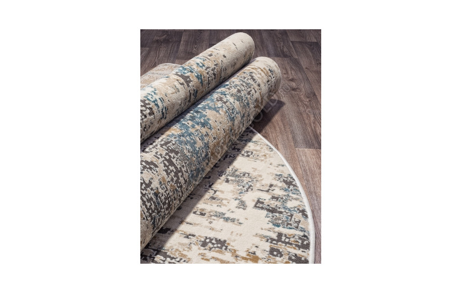 Ковер российский D733 BEIGE овальный - коллекция SERENITY