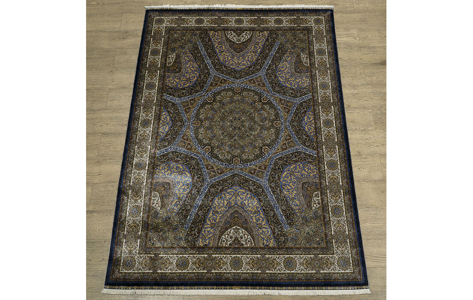 КОВРЫ ДИЗАЙН 2015C ЦВЕТ NAVY / CREAM