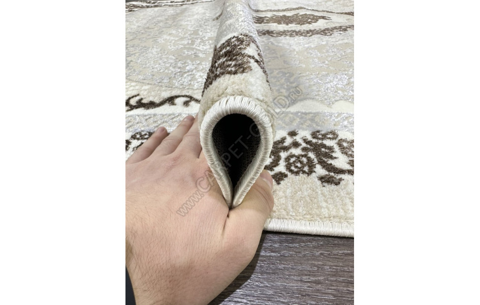 Q010A_BROWN FDY/CREAM SHRINK Platinium vip