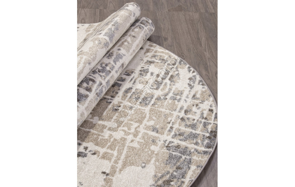 Ковер F053 - BEIGE - Овал - коллекция TORNADO