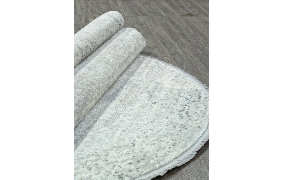 Ковер 26762Z - CREAM / L.GREY - Овал - коллекция RUBI