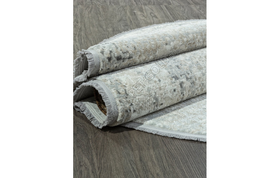 Ковер 26762Z - CREAM / L.GREY - Овал - коллекция RUBI