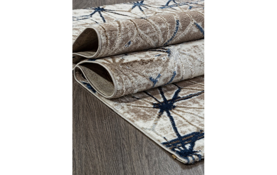 Ковер O1703 - 630 CREAM / BLUE - Прямоугольник - коллекция ANTEP