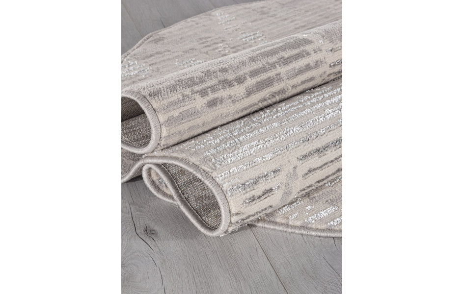 Ковер F168 - CREAM-GRAY - Овал - коллекция LIMAN