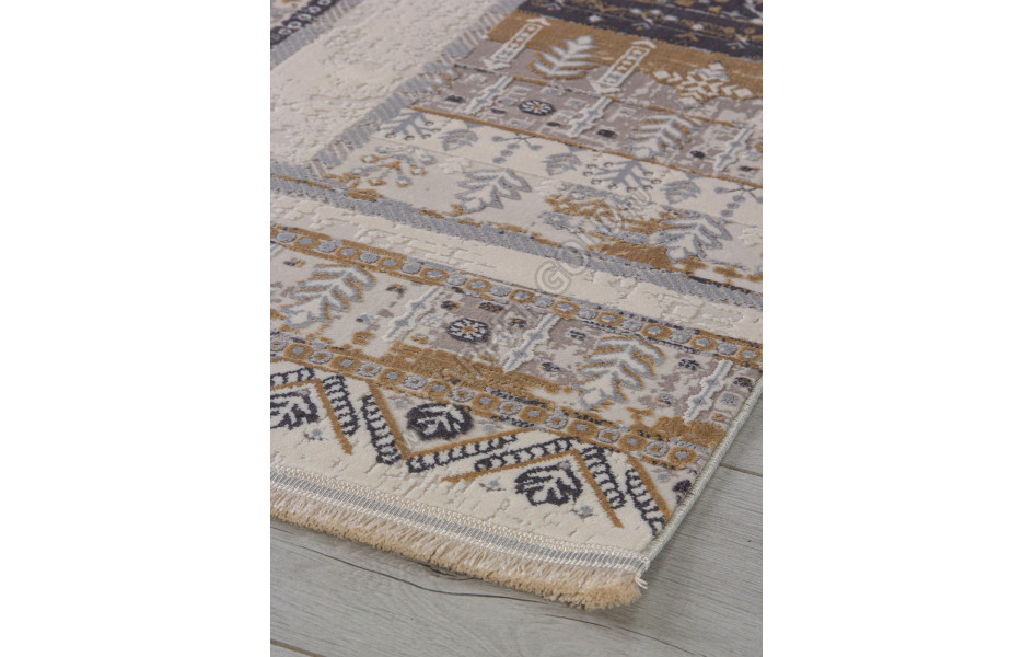 Ковер 00266 - GREY / BEIGE - Прямоугольник - коллекция DUBAI