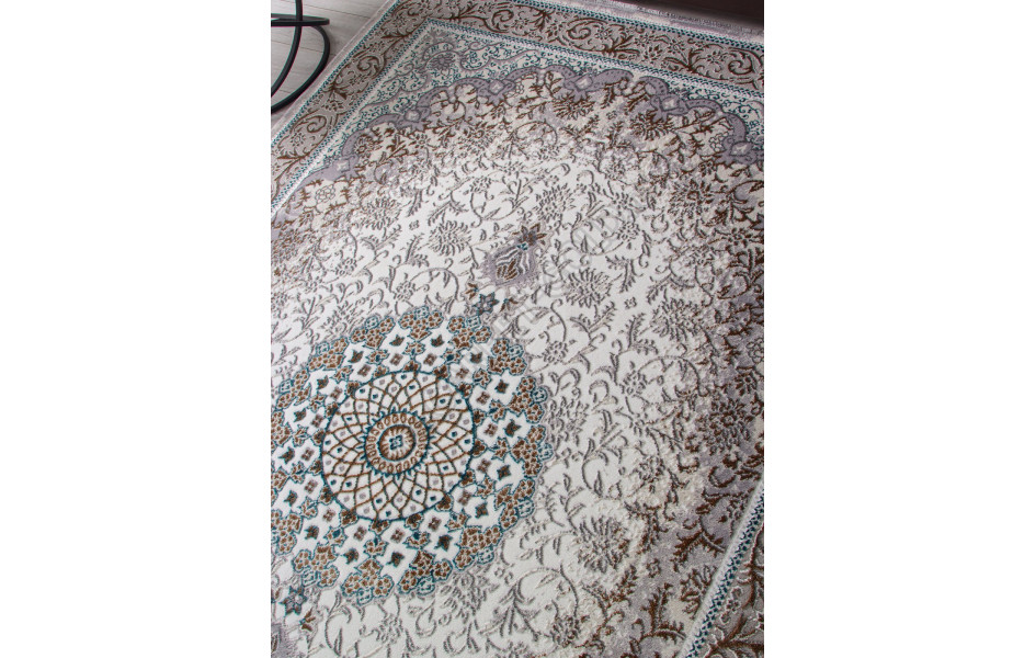 Ковер F605 - GREEN-BLUE - Прямоугольник - коллекция HALIF