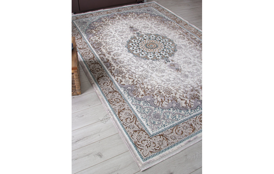 Ковер F605 - GREEN-BLUE - Прямоугольник - коллекция HALIF